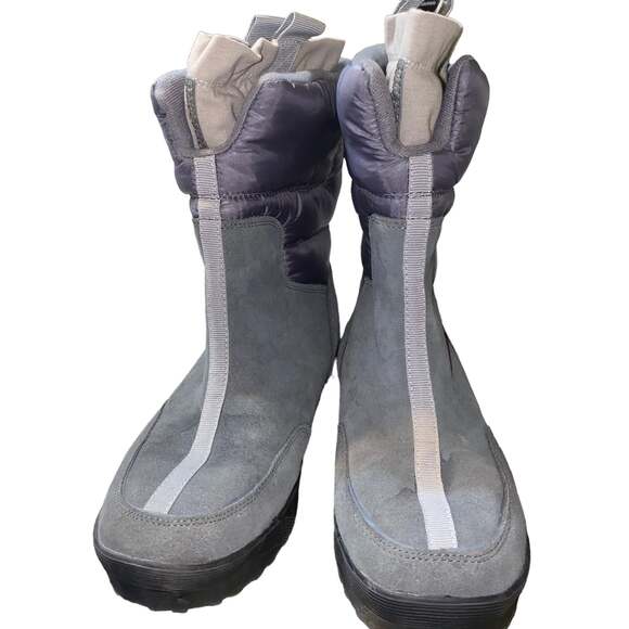 Lands’ End Winter Snow Commuter Boots insulated 406465 womens sz 9B grey purple - Picture 2 of 11